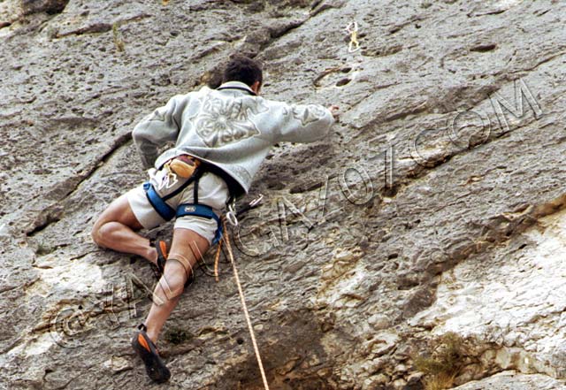 escalade en ardèche : site escalade saint marcel