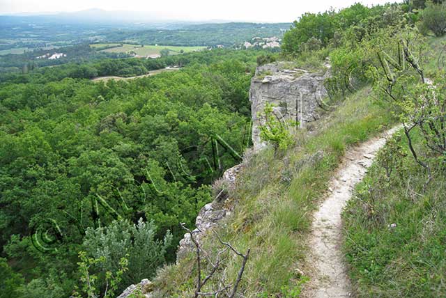 vtt en Drôme : Crevasses et plaine de Montsegur