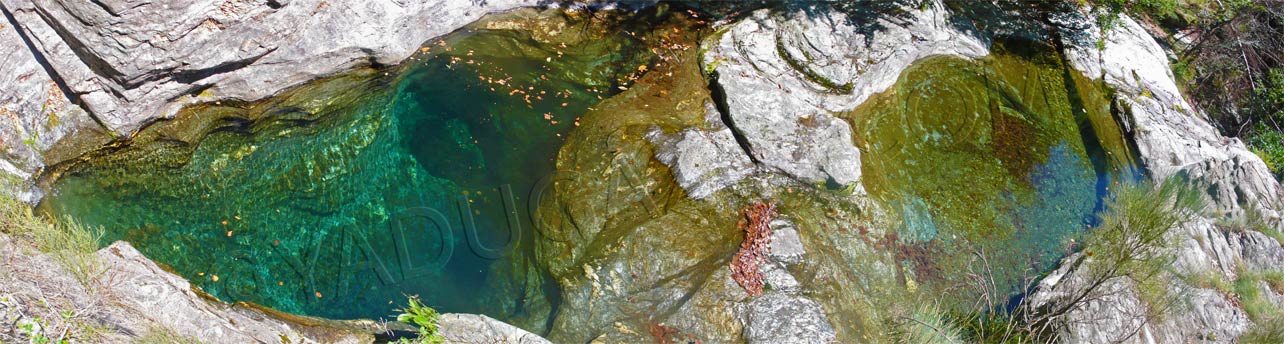 les vasques du canyon d'Ourlette