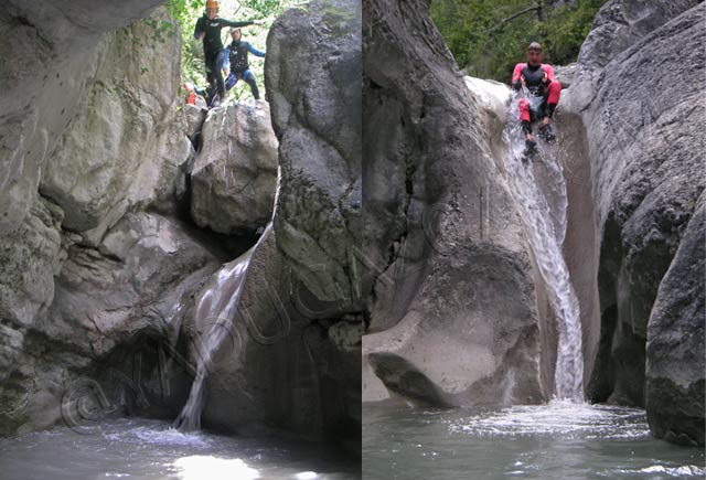 canyoning en ardèche : canyon courance