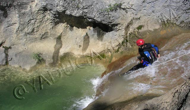 canyoning en ardèche : canyon eylieux