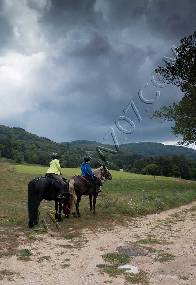 rando equestre en Rhône Alpes : randonnee equestre chateauneuf de vernoux