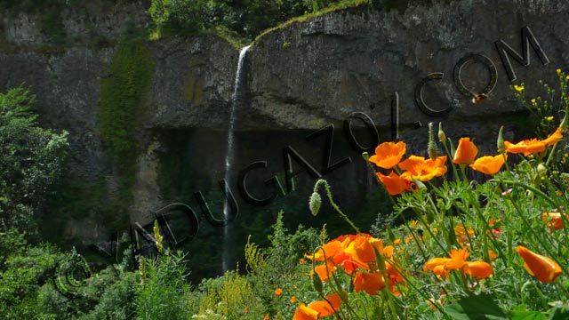 escalade en ardèche : cascade pont huile antraigues