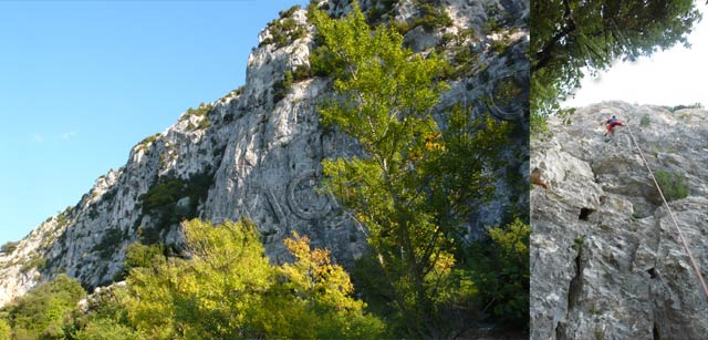 escalade en ardèche : site escalade charmasson