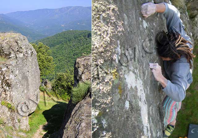 escalade en ardèche : site escalade la tour de brison 2