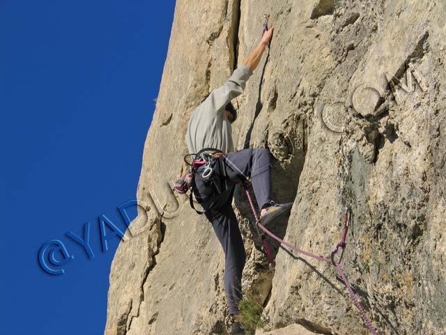 escalade à Salavas : Fontgarnide