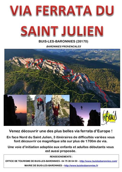 descriptif  via ferrata buis les baronnies