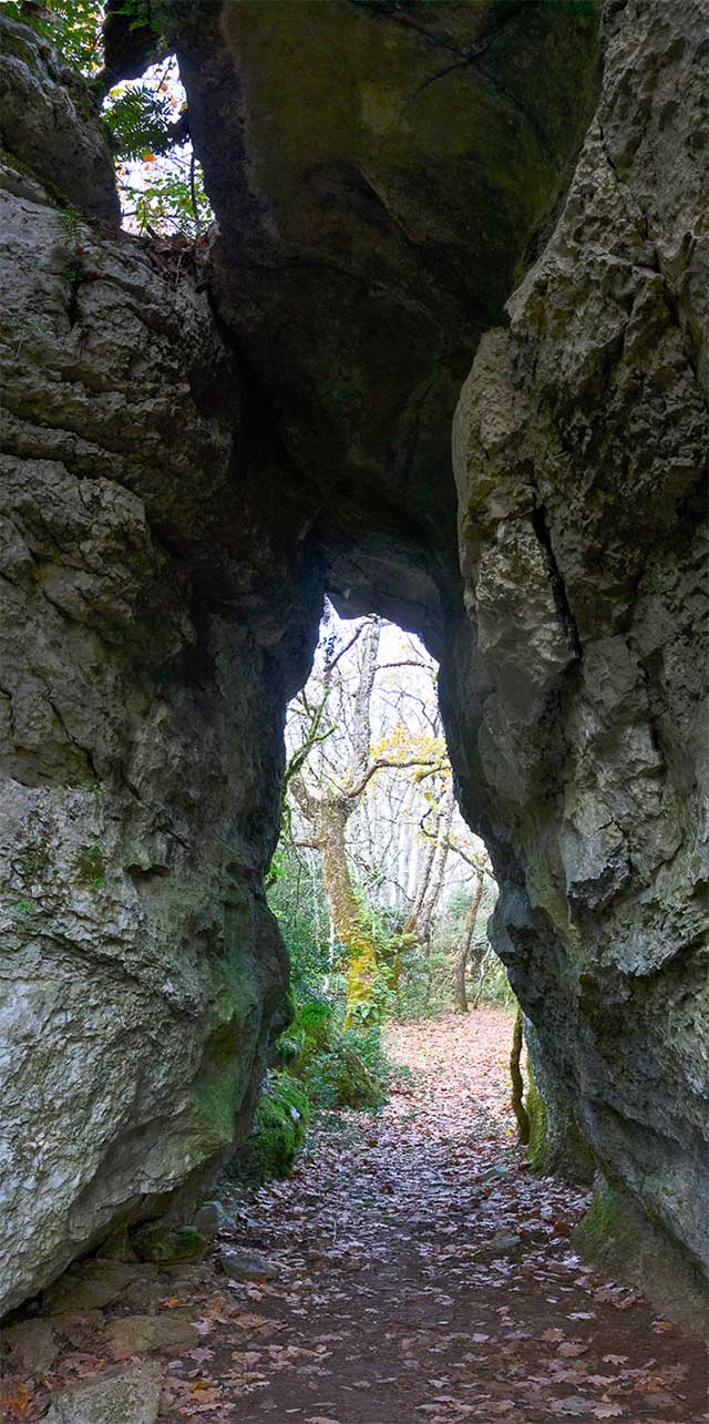 vtt en ardèche : arche gras saint alban auriolles