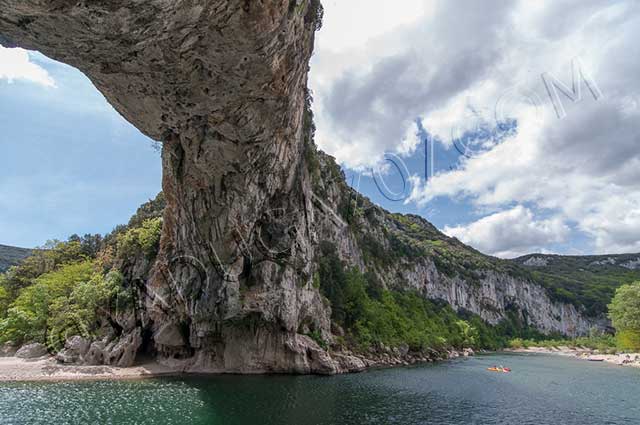 vtt en ardèche : vallon pont arc