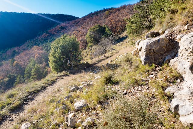 vtt en ardèche : vtt alba valvigneres 1