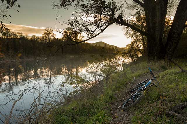 vtt en Ardèche : Entre Rosières et St-Alban d'auriolles