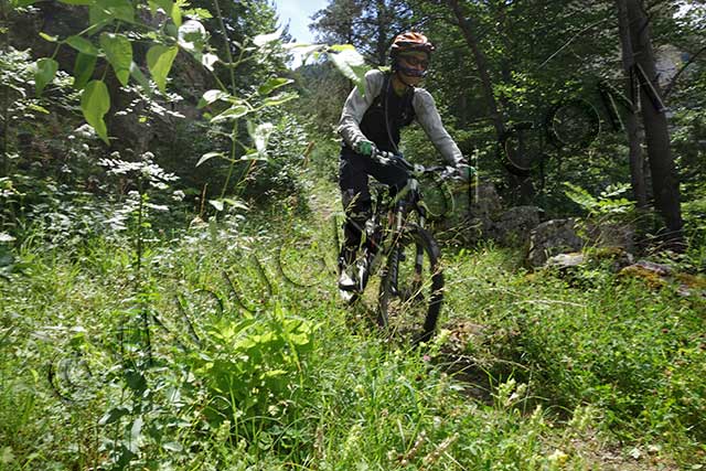 vtt en ardèche : vtt arrivee glandage