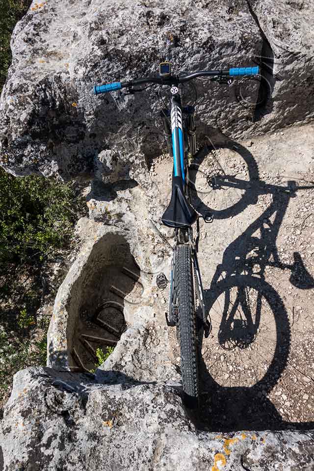 vtt en ardèche : vtt bassin des druides chamaret