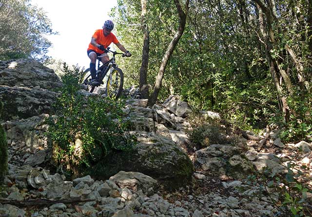 vtt en Ardèche : Bois du laoul - Bardalene