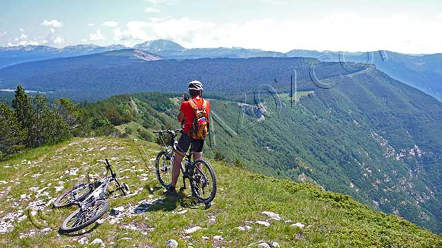 vtt en ardèche : vtt but aiglette