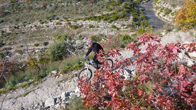 vtt en ardèche : vtt canyon gournier