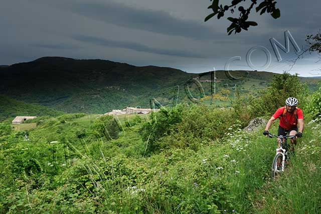 vtt en ardèche : vtt eyrieux pizette