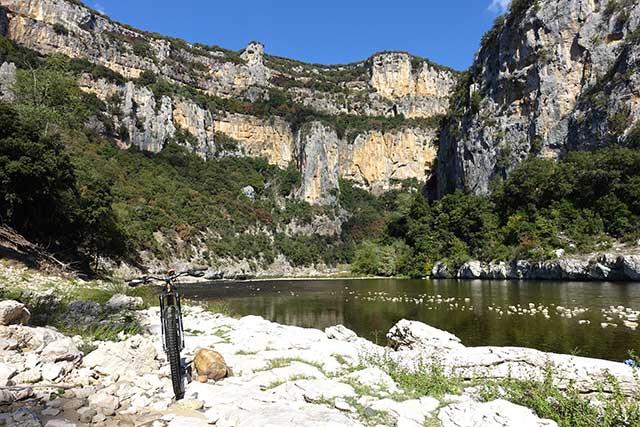 vtt en Ardèche : Dans les gorges de l'Ardèche