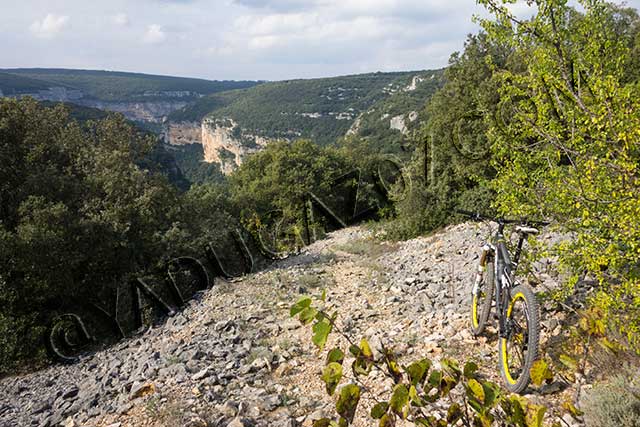 vtt en ardèche : vtt gorges ardeche