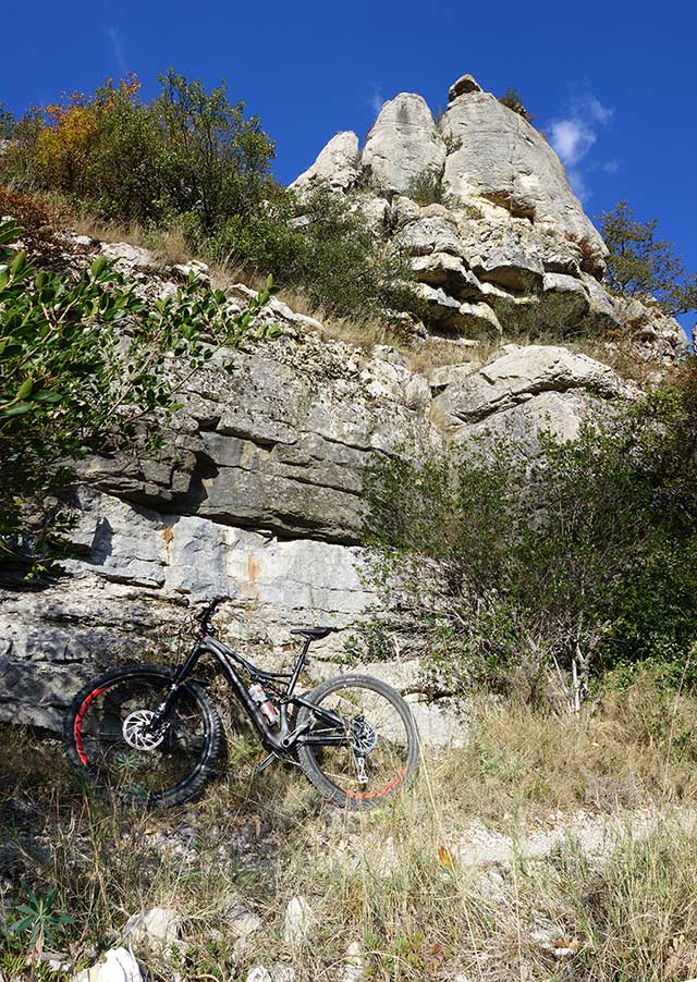 vtt en Ardèche : Le papillon de Balazuc