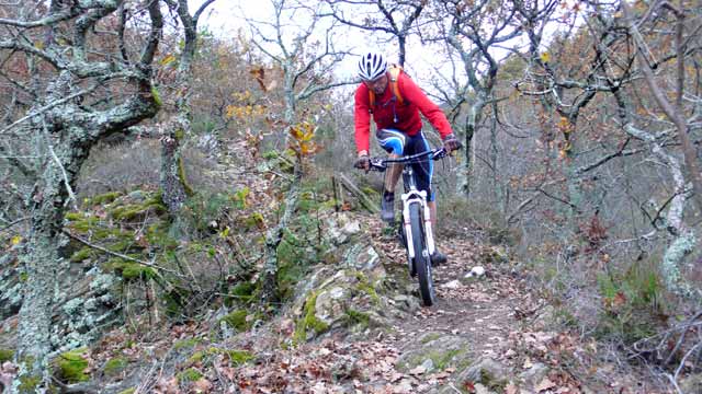 vtt en Ardèche : Descente de Lardoix