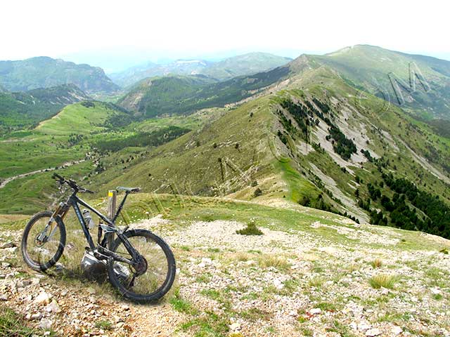 vtt en ardèche : vtt monges crete raus