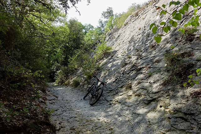 vtt en Ardèche : Les Combes entre l'Ardèche et Bourg-Saint-Andéol
