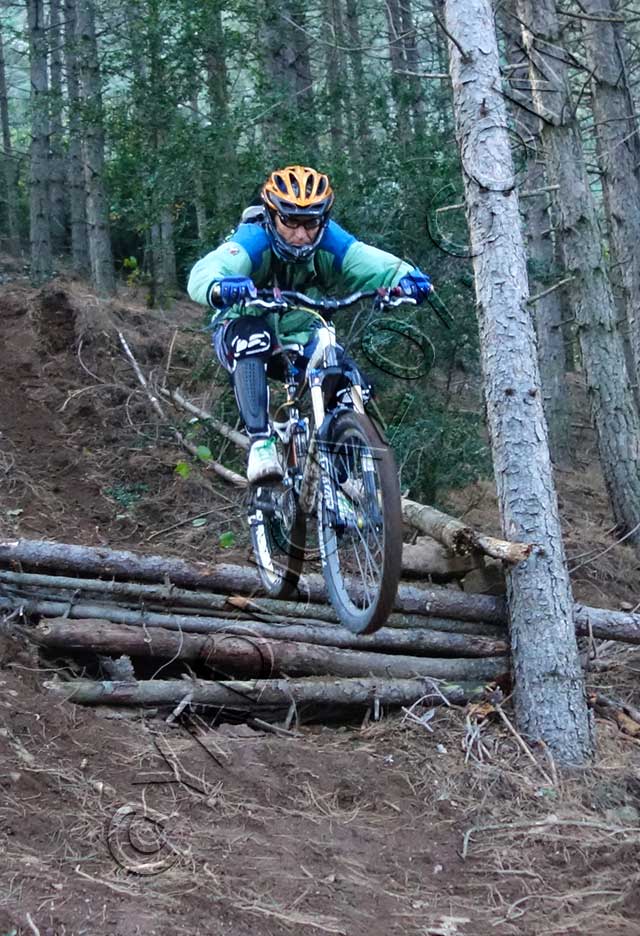 vtt en ardèche : vtt st georges tremplin