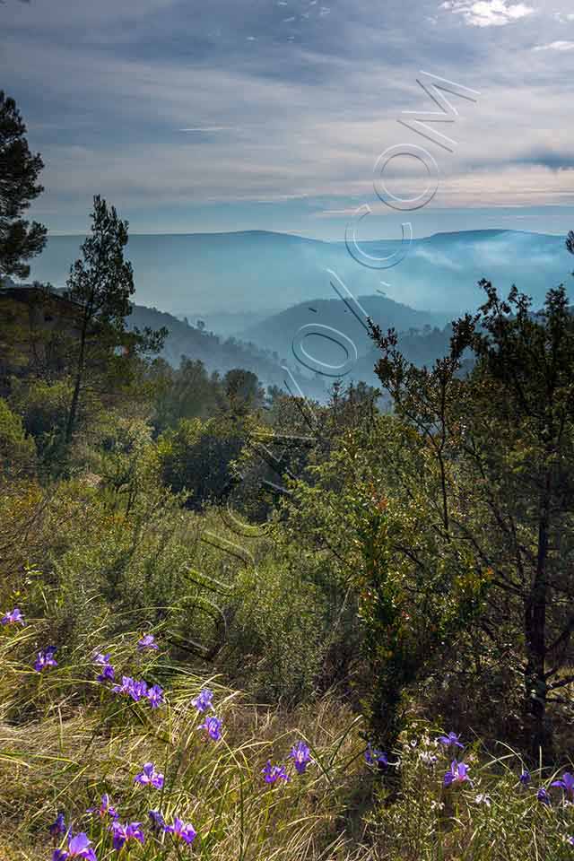 vtt en ardèche : vue vallee lagorce